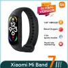 Pulseira versão global xiaomi mi banda 7 pulseira inteligente 6 colorido tela amoled blood oxigênio fitness traker bluetooth smart band à prova d'água