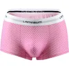 Underpants Funzione a metà vita maschile Bikers traspiranti boxer sexy comodo stampa mutande per biancheria intima