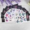 Tatoeages 3D Butterfly Rose Flower Feather Tattoo Waterdicht Kerstcadeau 105*150 mm Tatoeages Sticker voor vrouwen Body Art Tattoo Sticker