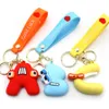 PVC -Brief Rucksack Keychain Charakter Spielzeug Englisch Brief Animal Doll Dekoration Anhänger Kinder Bildungsbag