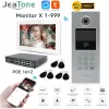 Control Jeatone Smart Home TUYA 7inch IP WIFI 1080FHD Video Intercom Monitor Door Phone POE Connection Building Apartment System Doorman