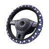 Coperchio del volante di sterzo Copertura per auto denti da 38 cm universale carino kawaii con accessori per interni in auto