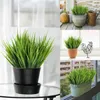 Dekorative Blumen 1/2pcs Künstliche Pflanzen Gras Plastik Plastik Grüner Weizen für Hausgarten Tisch Dekor Hochzeitsfeier Dekoration gefälscht