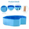 Hundpool fällbar hund simning Peten Pet Bath Swimming Tub Bathtub Pet Swimming Pool Collapsible Bathing Pool For Dogs Cats Kids 240419