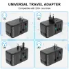 Chargers URVNS 100W Universal Travel Adapter GaN Fast Charger EU AU US UK Plug Worldwide 3 USBC,1 USBA for Laptops Tablets Phones iPad