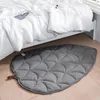 Carpets Leaf Shape Rug Baby Play Tent Floor Mat Born Irregular Creeping Carpet For Living Room Cotton Blanket Kids Area Rugs