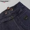 Jeans femininos Supzoo chegou ao topo da moda de linha para uniformes casuais de outono e inverno masculino de gordura solta jeans de cargo de bolso YQ240423