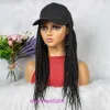 Fabrika Outlet Fashion Wig Saç Online Mağaza Sıcak Satış Kırmızı Kadınlar Uzun Saç Kapşonlu İnce Strand Örgü Heavare Dantel Örgüler Peruk