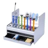 Bins MultiFunctional Screwdriver Organizers Storage Rack Tool Stand for Workshop Tools Tray Screwdriver Tweezer Brushes Pens