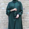 Vêtements ethniques Femmes musulmanes Hijab Robe Middle East Dubaï Turc Turban Robe Square Couvre la tête et le cou Abaya Turquie Femme