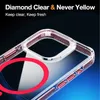 iPhone 용 투명한 명확한 자기 충격 방지 전화 케이스 15 14 13 12 11 Pro Max Samsung S24 소매 패키지가있는 울트라 Magsofe 무선 충전기 고품질