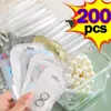 Jewelry Pouches Clear Pearl Sealed Pouch Self Sealing Portable Packaging Bags Plastic Transparent Small Accessories Gifts Storage Bag