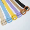 Waist Chain Belts Candy Color Belts for Women Vintage Boho Handwork Braided Waist Belt New Women Dress Belts Top Quality Luxury Y240422