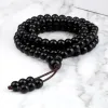 STRANDS 108 HOUTEN kralen Bracelet 6mm Natuurlijke tijger Eye Malachiet Men Ketting Meditatie Gebed Burken Bangjes mode sieraden geschenk