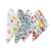 born Baby Bibs 10pcs/set Cotton Infant Burp Cloths Towel Babadores For Girls Boys 240422