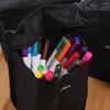 Ołówek marker sztuki pióra przechowywania dużej pojemności organizator płótna składanie kwadratowej torebki artysta