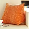 Oreiller lit lecture oreiller soft triangulaire gros dossier d'oreiller pour canapé canapé canapé de lit