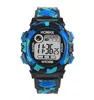 Camouflage design whole kids children boys girls sport watches fashion leisure students digital electronic wrist party gift wa2863810