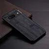 Mobiltelefone Koffer Hülle für Pixel 8 Pro Funda Bambusholzmuster Leder Neues Telefon Cover Luxus Coque für Pixel 8 Hülle CAPA