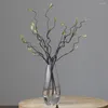 Flores decorativas 49 cm de ramo artificial Willow Bud Dead Plantas falsas Flores seca Faux Rattan Branches Mountain Vines for Home El Decor