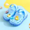 Zomer kinderen sandalen schattig jongen meisje muilezels cartoon baby rubber zachte zool strand slippers platte kinderen tuinschoenen peuter krib 240418