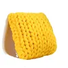 Pillow Sofa Chair Decor Hand Woven Rest Solid Car Seat Back Knitted Office Fluffy Throw Toys Doll Present