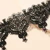 Collane Collana classica da choker di girocollo da tatuaggio gotico per donne con fili di fili per la catena di fiori grandi gioielli boho regalo di Natale x084