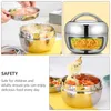 Dinnerware Double-layer Lunchbox Portable Container Stainless Steel (800ml)