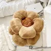 Cuscino a forma di fiore s kawaii capybara cuscini cornone collo riposo lussureggiante sedia di supporto lombare arredamento per la casa
