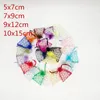 Jewelry Pouches 100pcs 5x7 7x9 9x12 10x15 Jewellery Bag Organza Bags Packaging Drawstring Gift For