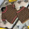 Conjuntos de ropa Falda de diseño para niñas para niñas y O Camiseta de cuello Ropa para bebés Niños de chándal Fl Letter Traje de verano Top Tees Drop otb98