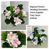 Decorative Flowers Office Fake Home Supplies Craft Wedding Decoration Hydrangea Flower Geranium Begonia