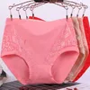 Calcinha feminina 3 peças Briques de mulheres tricotadas lingerias de lingerie respiráveis