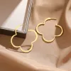 Kolczyki kolczyki biżuterii ze stali nierdzewnej złota kolczyki