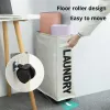 Manden inklapbare wasmanden Grote slanke vouwmand vrijstaand smalle hoekbak met handgreep Home Storage Basket accessoires