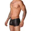 Underpants Homme Boxers Panties Men Underwear Faux Leather Boxer Shorts Boxershorts Man 2024 Swimwear Sexy
