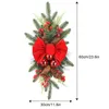 Fleurs décoratives Garland Wreath Drop Ornaments Pendant Prénance Prélite sans fil escaliers NAVIDAD NATALE DIY ACCESSOIRES DE PROSIGE