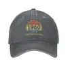 Kogelcaps gepersonaliseerd katoen vintage geweldig in oktober 1960 verouderde honkbal cap sport heren dames 63yeas oude verjaardag papa hoed herfst