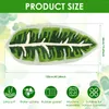 Mattor Green Leaf Mat Non-Slip Banana Shaped Badrum Ultra-Absorbent Matta Soft Microfiber Door Machine