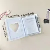 Albums Cute Love Heart Photo Album 3 Inch Photocard Holder Idols Cards Collect Book 40 Pockets Mini Kpop Card Binder Name Card Storage