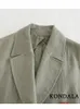 Kondala Vintage Grey Solid Chic Wish Suit Cools