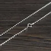 Halskettenketten Halskette 1,2 mm dicke Perlen Halskette für Frauen Schmuck mit kostenloser Versand Halskette Mann Kette 925 Sterling Silber