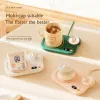 Makers Lovely Cat 3 Gear Temperature 8 Hours Autooff Coffee Milk Water Mug Warmer Heating Cup Coaster Mat with Night Light Cup Heater