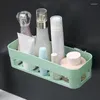 Storage Boxes Bathroom Shelf Organizer Toilet Adhesive Shampoo Gel Basket Decoration Corner Shower Rack Accessories