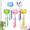 toothbrush Cute Toothbrush Holder Cartoon Animal Head Toothbrush Hanger Stand Cup Mount Suction Bathroom Decor Toothbrush tandenborstel#10