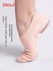 Dance Shoes Stretch Canvas Slip On Jazz Ballet For Women Men Exercise Shoe Soft Yoga Training Sports Sneakers Pink 44