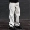 Мужские уличная одежда мешковатые джинсы джинсы джинсы серо -белый 2024sss
