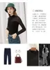 Women's Dress Spring New Sexy Mesh Splicing Half High Collar Bottom Shirt Perspective Fashion