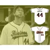 CUSTOM GARCIA 44 RHINOS WHITE BASEBALL JERSEY KEY PEELE SLAP ASS ANY Name Number TOP Stitched S-6XL