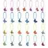 Schlüsselanhänger Lanyards 25pcs Neue Farbton -Schmetterling Anhänger Auto Innenraum Hanging Ornament Rückspiegel Accessoires Festival Dekoration BA OTCB2